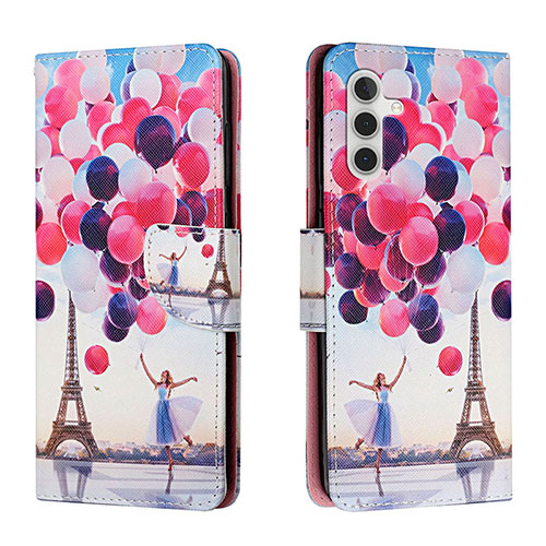 Leather Case Stands Fashionable Pattern Flip Cover Holder H02X for Samsung Galaxy A13 5G Mixed