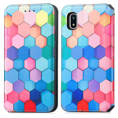 Leather Case Stands Fashionable Pattern Flip Cover Holder S02D for Samsung Galaxy A20 SC-02M SCV46 Colorful