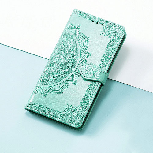 Leather Case Stands Fashionable Pattern Flip Cover Holder S07D for Huawei Nova 10 Pro Green