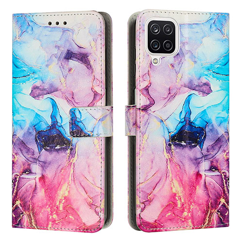 Leather Case Stands Fashionable Pattern Flip Cover Holder Y01X for Samsung Galaxy A12 Mixed