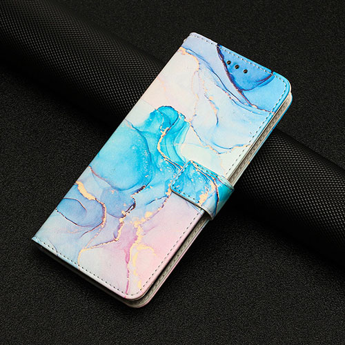 Leather Case Stands Fashionable Pattern Flip Cover Holder Y01X for Xiaomi Mi 13 5G Sky Blue