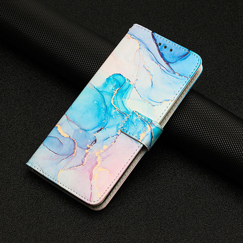 Leather Case Stands Fashionable Pattern Flip Cover Holder Y01X for Xiaomi Poco F5 Pro 5G Sky Blue