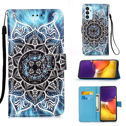 Leather Case Stands Fashionable Pattern Flip Cover Holder Y02B for Samsung Galaxy A05s Mixed