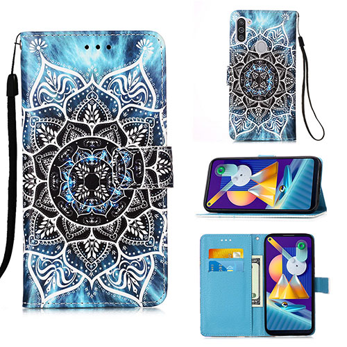 Leather Case Stands Fashionable Pattern Flip Cover Holder Y02B for Samsung Galaxy A11 Mixed