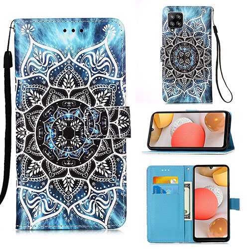 Leather Case Stands Fashionable Pattern Flip Cover Holder Y02B for Samsung Galaxy A42 5G Mixed