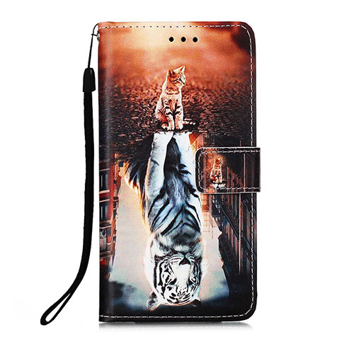 Leather Case Stands Fashionable Pattern Flip Cover Holder Y02B for Xiaomi Redmi 9C NFC Colorful