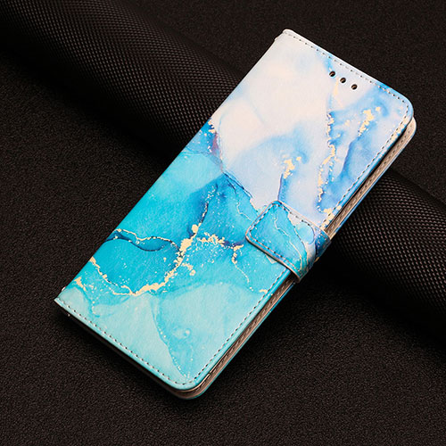 Leather Case Stands Fashionable Pattern Flip Cover Holder Y02X for Google Pixel 7 5G Blue