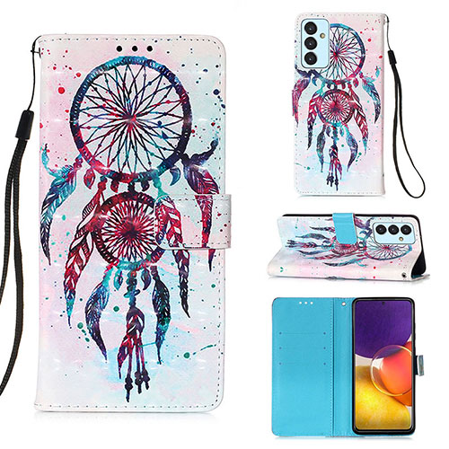 Leather Case Stands Fashionable Pattern Flip Cover Holder Y03B for Samsung Galaxy A05s Mixed