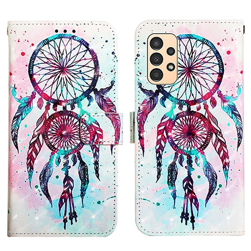 Leather Case Stands Fashionable Pattern Flip Cover Holder Y03B for Samsung Galaxy A13 4G Mixed