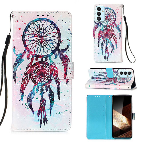 Leather Case Stands Fashionable Pattern Flip Cover Holder Y03B for Samsung Galaxy A15 4G Mixed