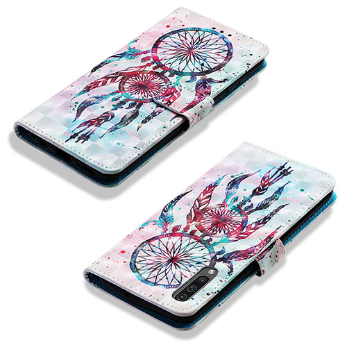 Leather Case Stands Fashionable Pattern Flip Cover Holder Y03B for Samsung Galaxy A30S Mixed