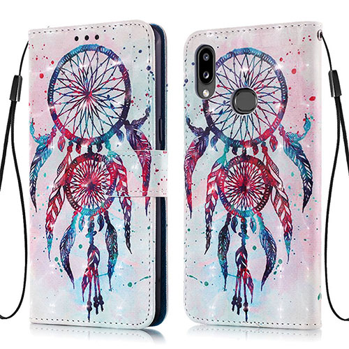 Leather Case Stands Fashionable Pattern Flip Cover Holder Y03B for Samsung Galaxy M01s Mixed