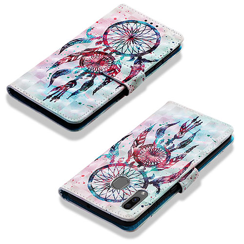 Leather Case Stands Fashionable Pattern Flip Cover Holder Y03B for Samsung Galaxy M10S Mixed