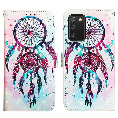 Leather Case Stands Fashionable Pattern Flip Cover Holder Y04B for Samsung Galaxy M02s Mixed