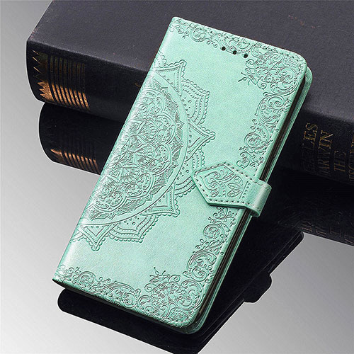 Leather Case Stands Fashionable Pattern Flip Cover L02 Holder for Xiaomi Mi 11 Lite 5G Green