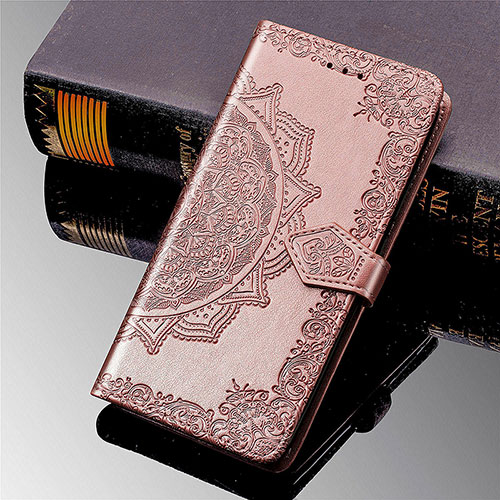 Leather Case Stands Fashionable Pattern Flip Cover L02 Holder for Xiaomi Mi 11 Lite 5G NE Pink