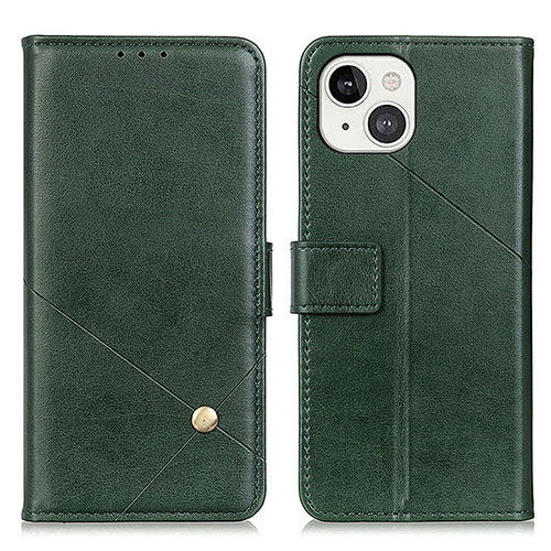 Leather Case Stands Flip Cover A09 Holder for Apple iPhone 13 Mini Green