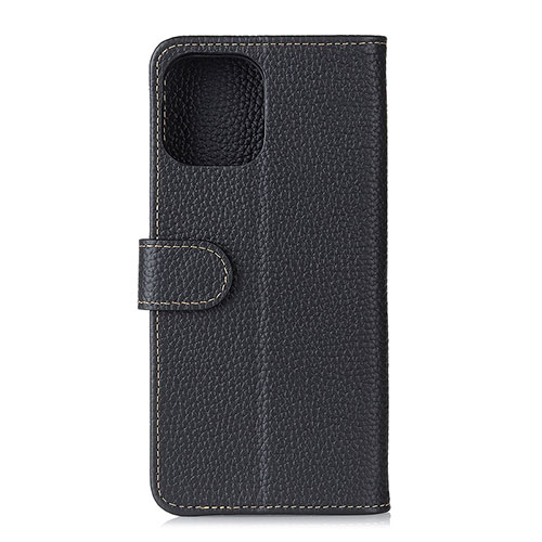 Leather Case Stands Flip Cover C06 Holder for Xiaomi Mi 11 Lite 4G Black