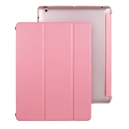 Leather Case Stands Flip Cover for Apple iPad 2 Pink