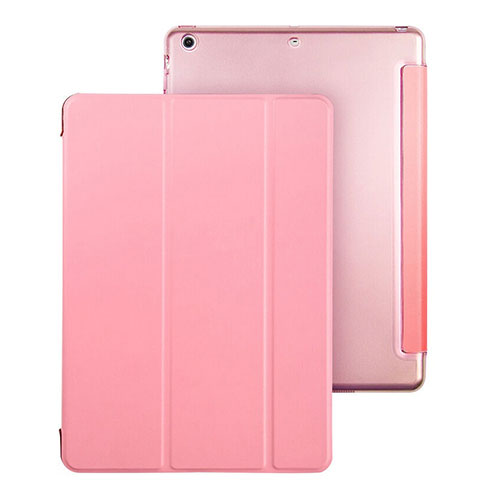 Leather Case Stands Flip Cover for Apple iPad Air Pink