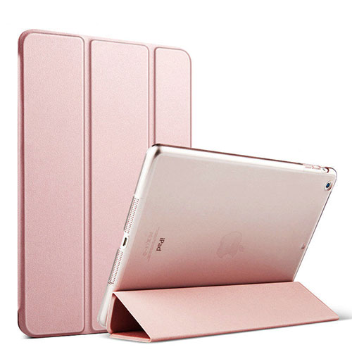 Leather Case Stands Flip Cover for Apple iPad Mini 2 Rose Gold