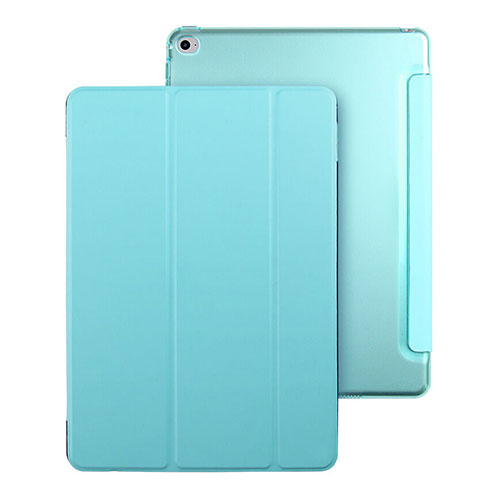 Leather Case Stands Flip Cover for Apple iPad Mini 4 Sky Blue