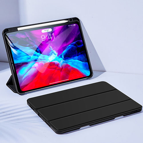 Leather Case Stands Flip Cover for Apple iPad Pro 11 (2021) Black