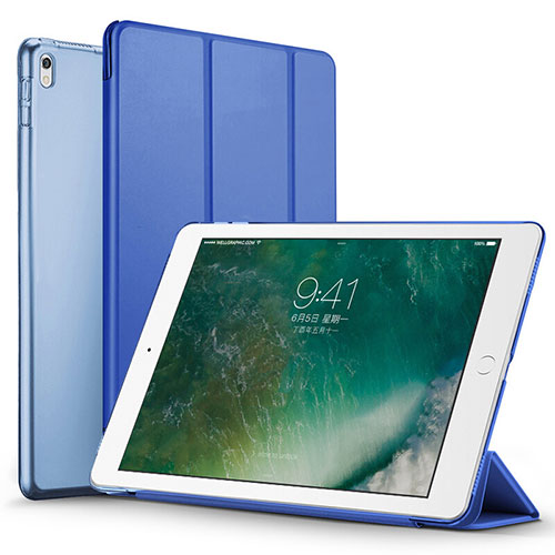 Leather Case Stands Flip Cover for Apple iPad Pro 12.9 (2017) Blue