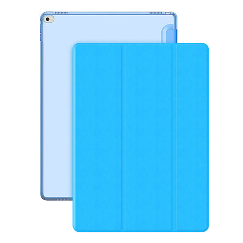 Leather Case Stands Flip Cover for Apple iPad Pro 12.9 Sky Blue