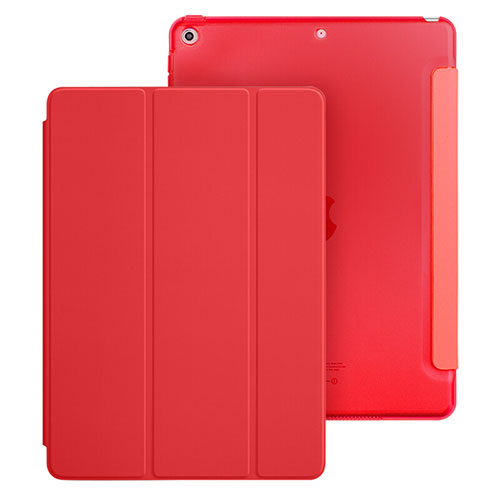 Leather Case Stands Flip Cover for Apple New iPad 9.7 (2018) Red