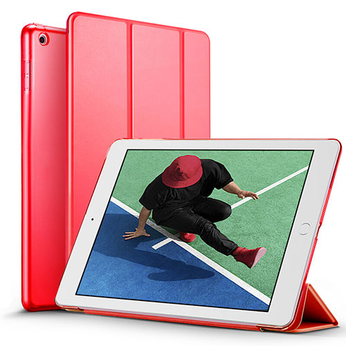 Leather Case Stands Flip Cover for Apple New iPad Pro 9.7 (2017) Red