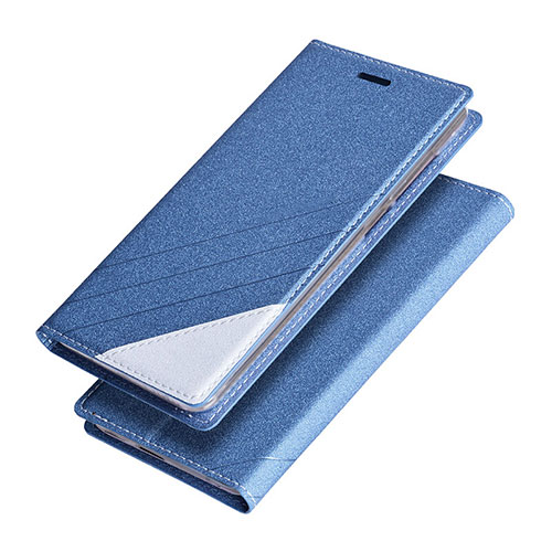 Leather Case Stands Flip Cover for Huawei Honor 8 Pro Blue