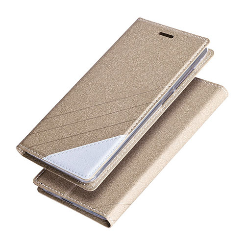 Leather Case Stands Flip Cover for Huawei Honor 8 Pro Gold