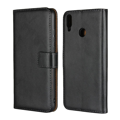 Leather Case Stands Flip Cover for Huawei Honor V10 Lite Black