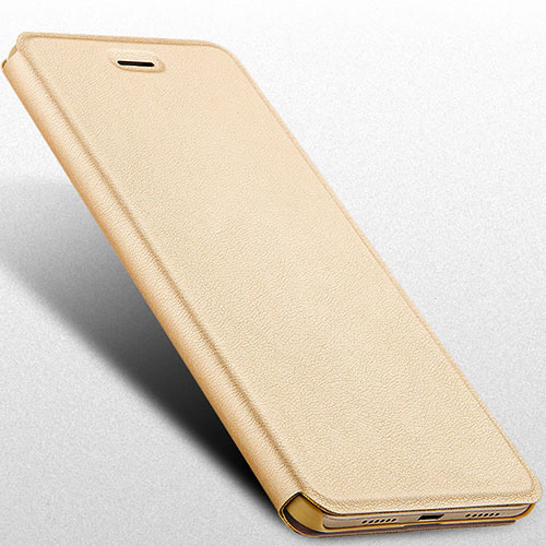 Leather Case Stands Flip Cover for Huawei Nova Lite Gold