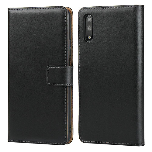 Leather Case Stands Flip Cover for Huawei P Smart Z (2019) Black