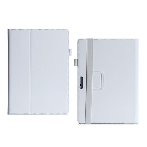 Leather Case Stands Flip Cover for Microsoft Surface Pro 4 White