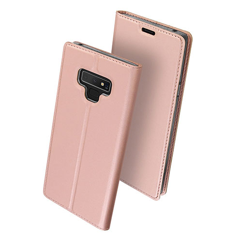 Leather Case Stands Flip Cover for Samsung Galaxy Note 9 Pink