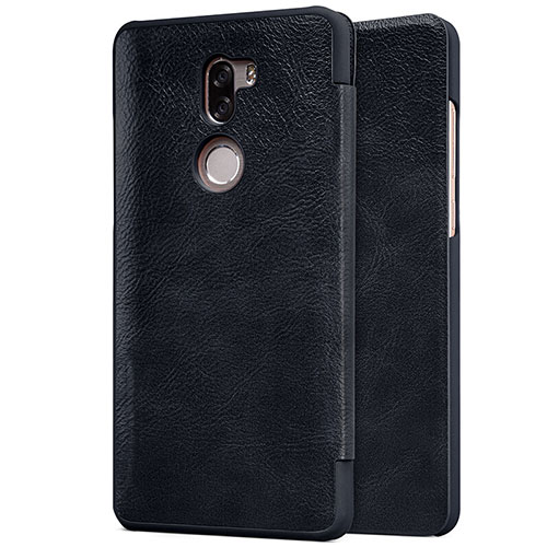 Leather Case Stands Flip Cover for Xiaomi Mi 5S Plus Black