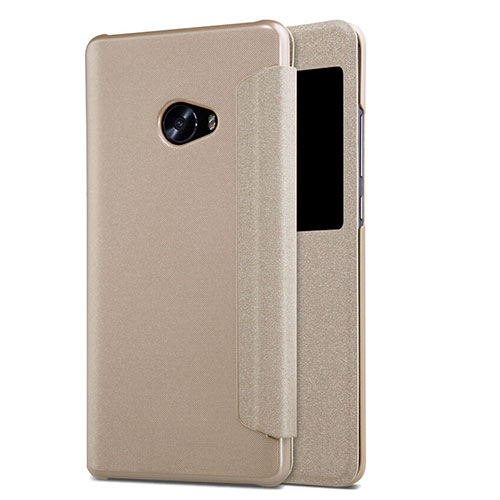 Leather Case Stands Flip Cover for Xiaomi Mi Note 2 Gold