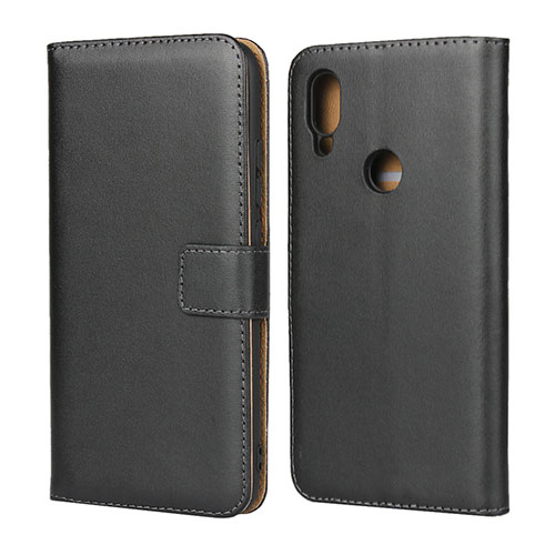 Leather Case Stands Flip Cover for Xiaomi Redmi 7 Black