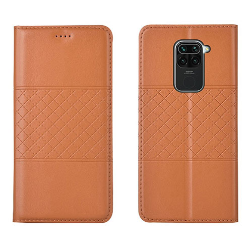 Leather Case Stands Flip Cover G03 Holder for Xiaomi Redmi 10X 4G Orange