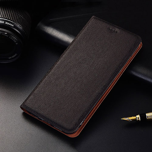 Leather Case Stands Flip Cover H02 Holder for Apple iPhone 13 Mini Black