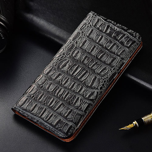 Leather Case Stands Flip Cover H07 Holder for Apple iPhone 14 Pro Max Black