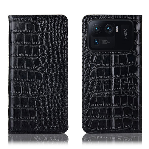 Leather Case Stands Flip Cover H08P Holder for Xiaomi Mi 11 Ultra 5G Black