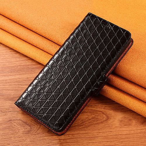 Leather Case Stands Flip Cover H21 Holder for Apple iPhone 13 Mini Black