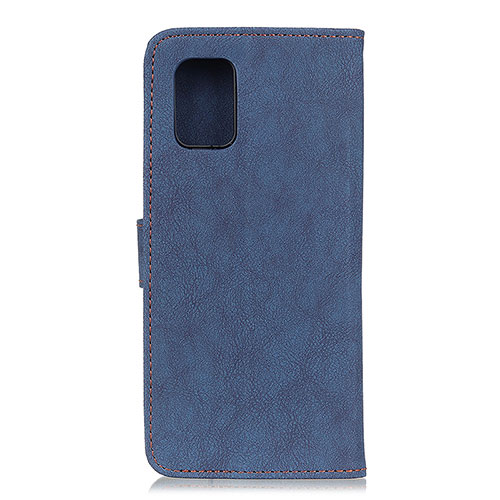 Leather Case Stands Flip Cover Holder A01D for Motorola Moto G100 5G Blue