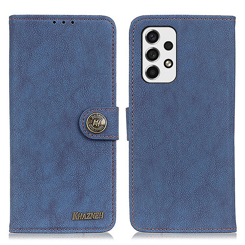 Leather Case Stands Flip Cover Holder A01D for Samsung Galaxy A53 5G Blue