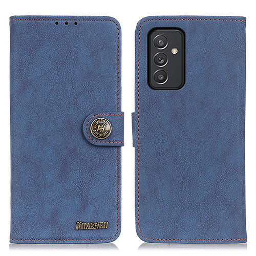 Leather Case Stands Flip Cover Holder A01D for Samsung Galaxy A82 5G Blue