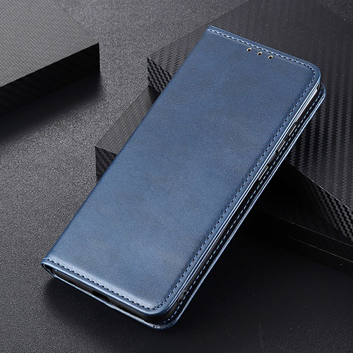 Leather Case Stands Flip Cover Holder A01D for Xiaomi Mi 14 5G Blue